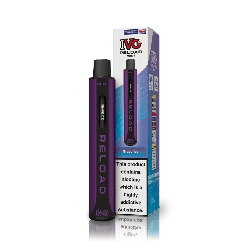 IVG Reload Mini Starter Kit Grape Ice - Nicotine Strength#20mg