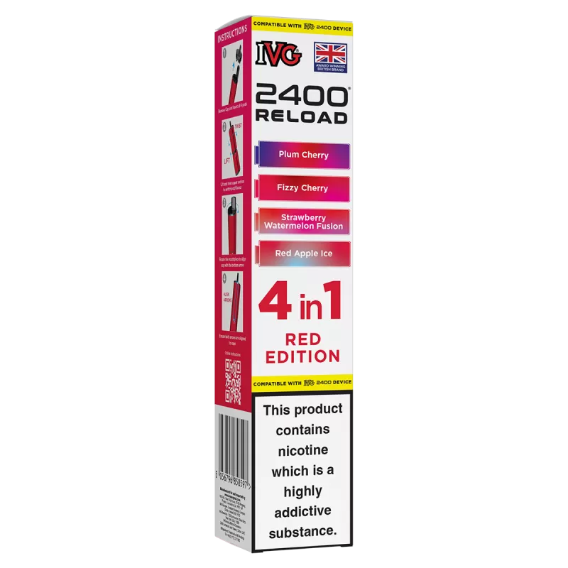 Red Edition IVG 2400 Refill Pods - Ecigwizard