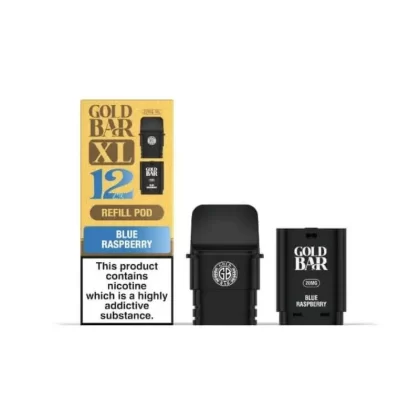 Gold Bar XL Prefilled Replacement Pod Blue Raspberry - Nicotine Strength#20mg (4E2288)