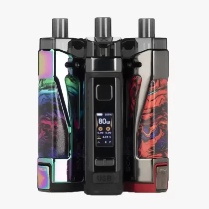 Smok Scar P5 80W Pod Mod Vape Kit - Red Stabilizing Wood