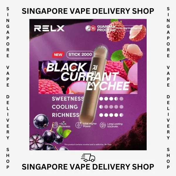 Relx Stick 2000 Puffs - Peach Strawberry - Image 2