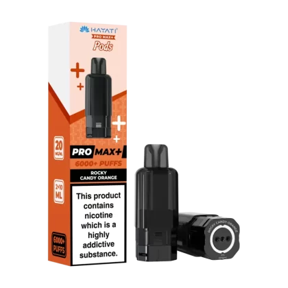 Rocky Candy Orange Hayati Pro Max+ Refill Pack - 20mg - Vape Product (C96E6E)