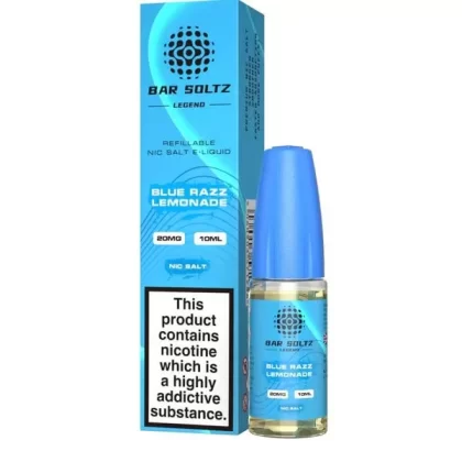 Blue Razz Lemonade Bar Soltz Legend E-Liquids Nic Salts 10ml