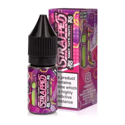 TANGY TUTTI FRUTTI NIC SALT E-LIQUID BY STRAPPED