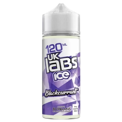 BLACKCURRANT E LIQUID BY UK LABS – ICE 100ML 70VG