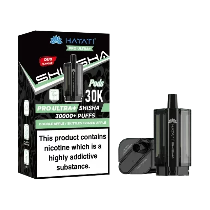 Hayati Pro Ultra Plus Shisha 30000 Prefilled Pods Double Apple / Skittles Frozen Apple