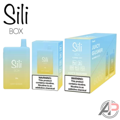 Sili Box Turbo Hit 6000 Puffs Disposable Vape Device - Baby Clouds, Blue Banger