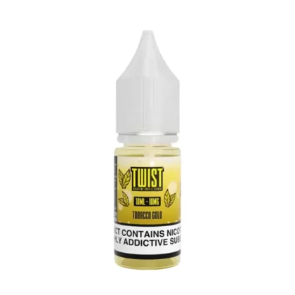 Twist Tobacco Gold Saltnic Vape Juice - 10 Pack - Strength