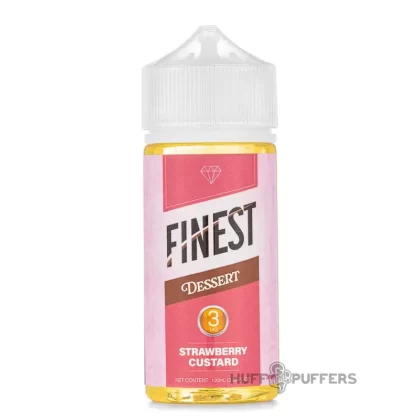 The Finest E-Liquid – Strawberry Custard 100mL - Nicotine Strength#0mg>3mg>6mg