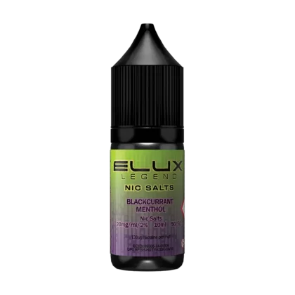 Blackcurrant Menthol Nic Salt by Elux 10ml - 20mg - Vape Product
