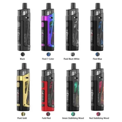 SMOK SCAR P3 POD KIT - Colour#Fluid 7 Colour>Fluid Black White>Black>Fluid Blue>Fluid Gold>Fluid Red>Green Stabalizing Wood>Red Stabalizing Wood