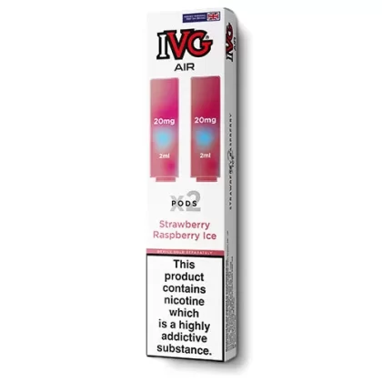 Strawberry Raspberry Ice Air Pods by IVG - Ecigarettedirect Co