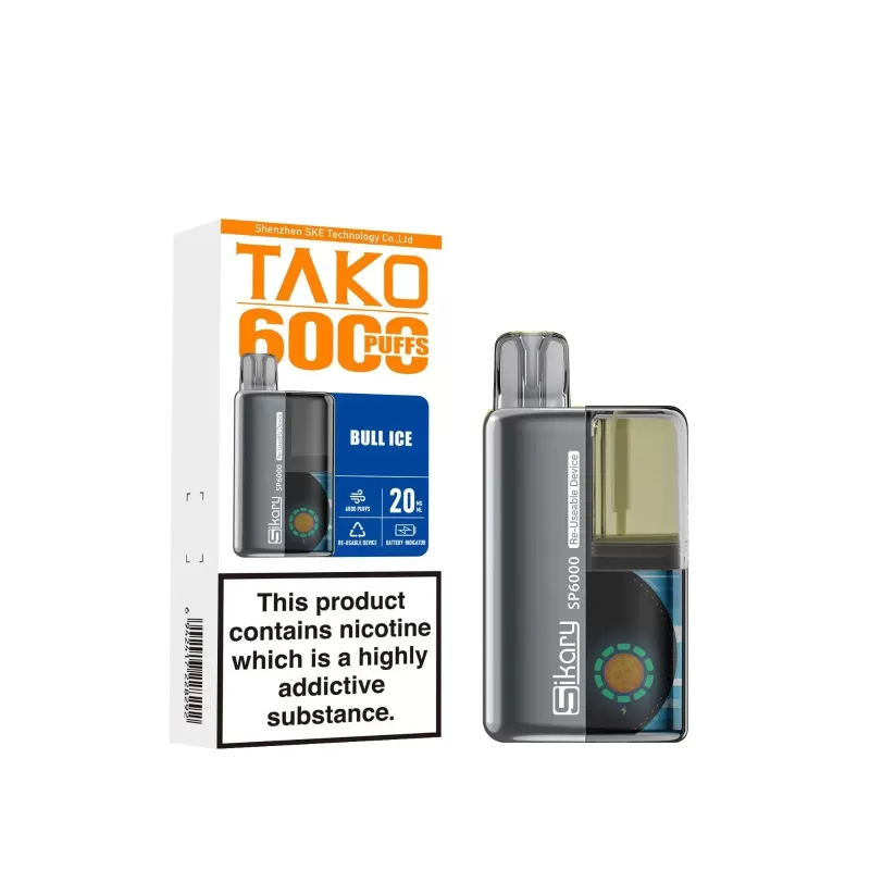 SKE Sikary TAKO SP6000 Prefilled Pod Kit - Cherry Ice - Image 2