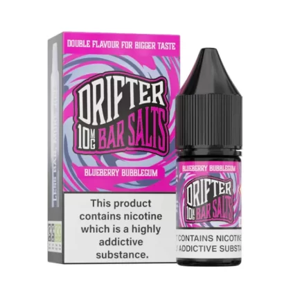 Drifter Bar Salt Nic Salt E Liquid Blueberry Bubblegum - Nicotine Strength#20mg>10mg>5mg