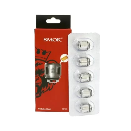 SMOK V8 Baby Mesh Coils – SMOK TFV8 Coil 0.15 – Ohm 5-Pack - SMOK / 0.15 Ohm / 3 Coils