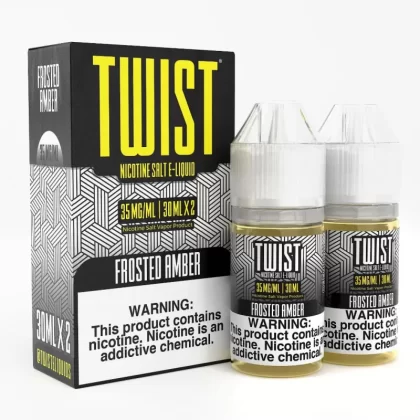 Twist e-Liquids Salt Frosted Amber eJuice - 60mL (2x30mL); Vape Product, Vape Product; Twist eLiquids