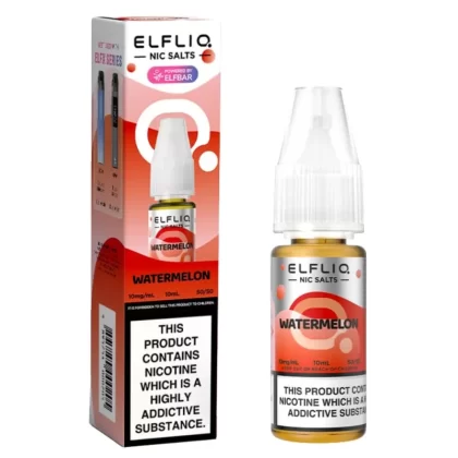 Watermelon Nic Salt E-Liquid by Elf Bar Elfliq (10ml) - 5mg