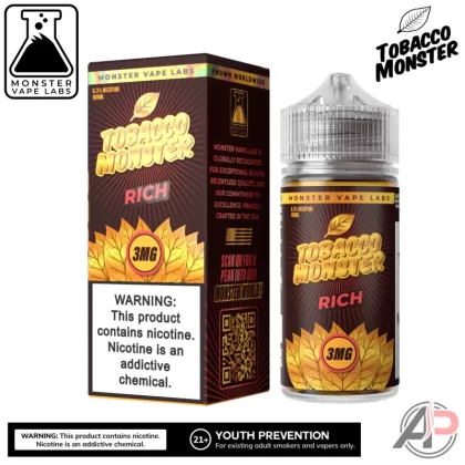 Rich Tobacco E-Liquid By Tobacco Monster Vape Labs 100mL