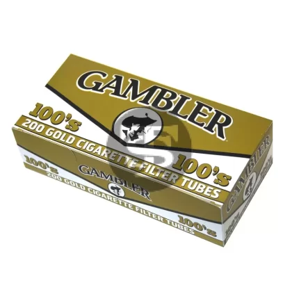 Gambler Filter Tubes 100 mm Gold (Light) 5 Cartons of 200
