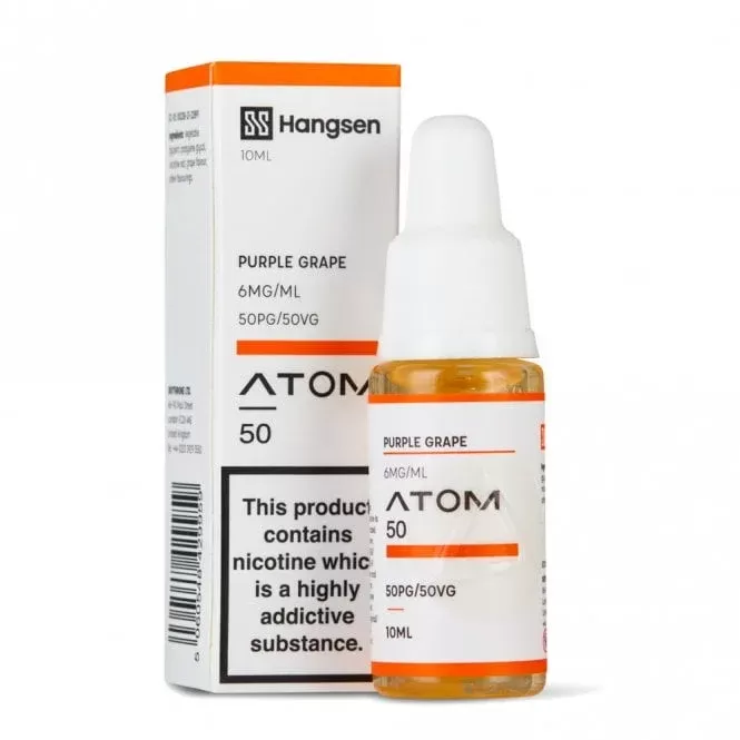 Hangsen 50/50 Purple Grape E Liquid – Atom 50 Series (10ml)