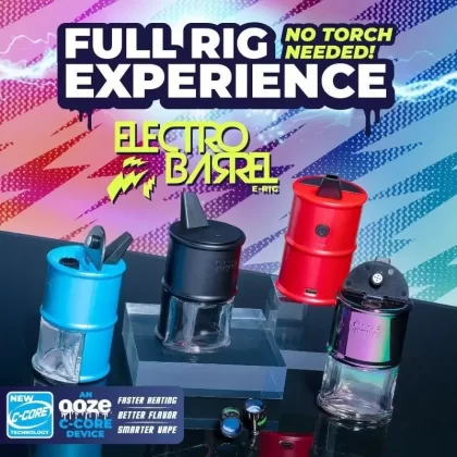 OOZE Electro Barrel E-Rig - fresh sage, galaxy purple