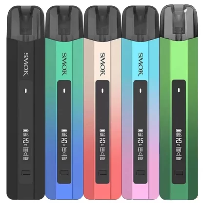 SMOK NFIX 25W Pod System Kit – 1600mAh - Color#BLACK>RED>BLUE PURPLE>SILVER>GREEN>GUNMETAL GREEN>7-COLOR>CHAMPAGNEGOLD