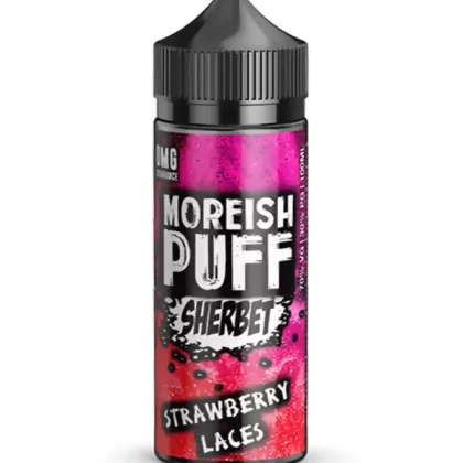 Moreish Puff Sherbet Strawberry Laces 120ml E Liquid