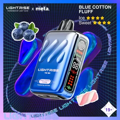 Lost Vape Lightrise TB 18K Disposable Vape – Blue Cotton Fluff