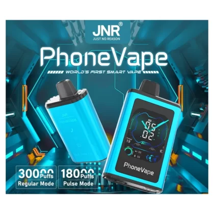 JNR Phone Vape 30000 Puffs | 2% strength, 19mL, touchscreen, airflow control, smart - Aiviouvapes