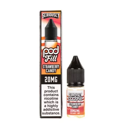 Strawberry Candy Nic Salt E-Liquid by Seriously Pod Fill - 20mg