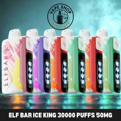 ELF BAR Ice King 30000 Puffs 50MG Disposable Vape in Dubai - Vape Product, BOX OF 5 PCS; Americano, Blackberry Cranberry (A3ACBB)