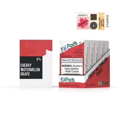 ZPODS – CHERRY WATERMELON GRAPE - Nicotine Strength#20 MG