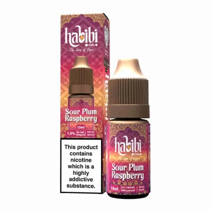 Habibi Sour Plum Raspberry Nic Salt Vape Juice - 10 Pack - 20mg