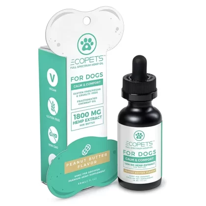 ECOPETS For Dogs 30ml (Peanut Butter) – CBD Oil for Dogs - Vape Store