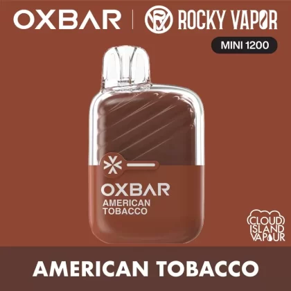 Rocky Vapor Oxbar Mini 1200 Disposable Vape – American Tobacco
