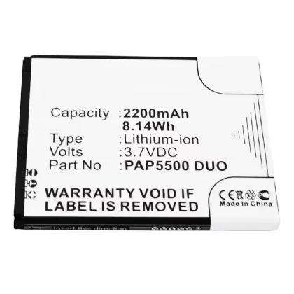 Batteries N Accessories BNA-WB-L3547 Cell Phone Battery – Li-Ion, 3.7V, 2200 mAh, Ultra High Capacity Battery – Replacement for Prestigio PAP5500DUO Battery