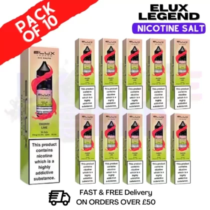 Cherry Lime Elux Legend Nic Salt BOX OF 10