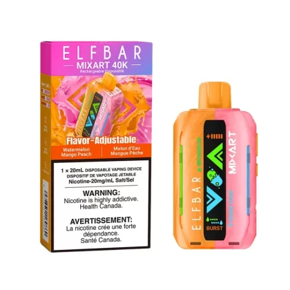ELF BAR MIXART 40K – WATERMELON MANGO PEACH