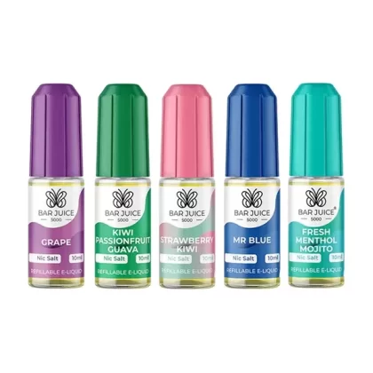Bar Juice 5000 10 mg Nic Salt E-Liquid 10 ml – 32 Geschmacksrichtungen für MTL-Dampfen