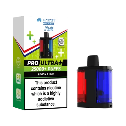Lemon & Lime Hayati Pro Ultra Plus Refill Pack - 10mg - Vape Product (74A9AF)