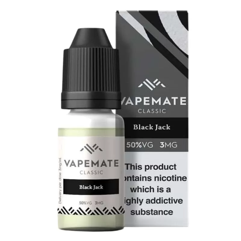 Black Jack E-Liquid by Vapemate (10ml) - 18mg