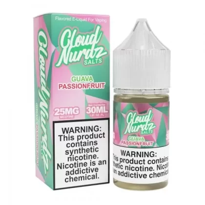Cloud Nurdz Salts Guava Passion Fruit Nic Salt Vape Juice 30ml - Vape Product, Vape Product
