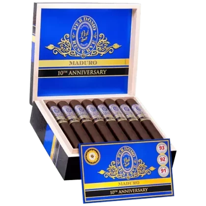 Perdomo Reserve 10th Anniversary Maduro - Product#Churchill (7.0" x 54)>Epicure (6.0" x 54)>Robusto (5.0" x 54)~Packaging#Box of 25>5 Pack