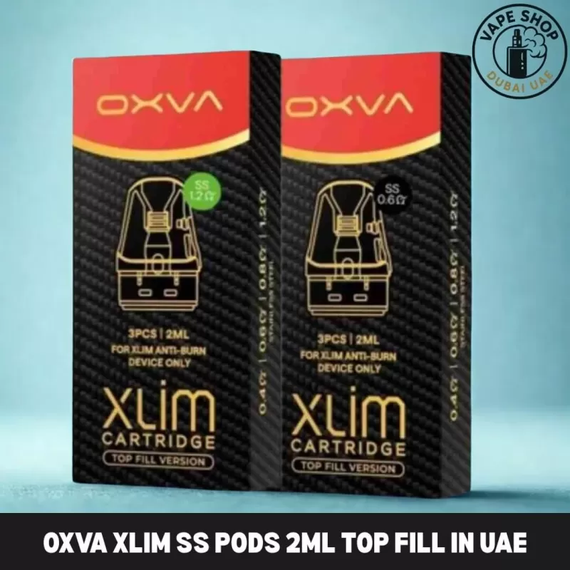 OXVA Xlim SS Pods 2ml Top Fill In UAE - Vape Product, Vape Product