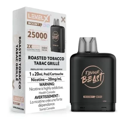 LEVEL X FLAVOUR BEAST BOOST POD 20ML – ROASTED TOBACCO