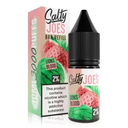 Lions Blood By Salty Joes Bar Refill 10ml Nic salt (OOD) - Nicotine Strength#20mg (Salt)>10mg (Salt)