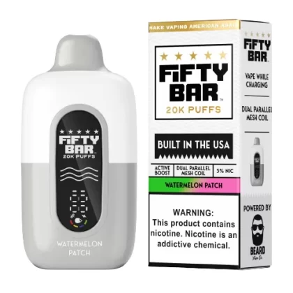 Frozen Watermelon (Watermelon Patch) Disposable Vape (20000 Puffs) by Fifty Bar 20K