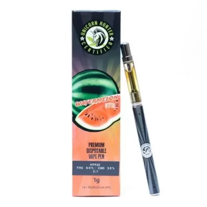 Unicorn Hunter Watermelon 1gram THC Vape Pen - Shopthcvapes