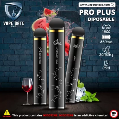 Pro Plus - Swiss Design 1800 Puffs Disposable Vape - 20 mg / Red Grape