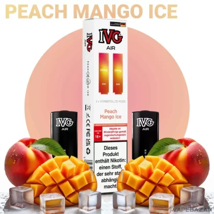 IVG AIR Pods – Peach Mango Ice (2er Pack) - IVG / 20mg/ml / 2ml / Nein